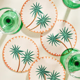 Palm Trees Coasters - Set of 4