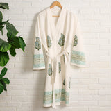 Pera Block Print Cotton Robe