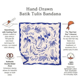 Hand-Drawn Batik Bandana in Phoenix