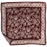 Hand-Dyed Batik Bandana in Plum