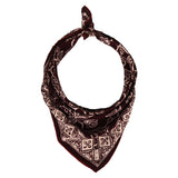 Hand-Dyed Batik Bandana in Plum