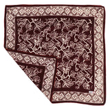 Hand-Dyed Batik Bandana in Plum