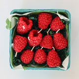 Raspberry Beeswax Birthday Candles - 10 Count