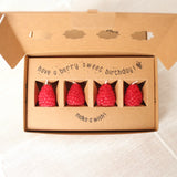 Raspberry Beeswax Birthday Candles - 4 Count