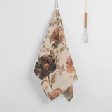 Vintage Roses Linen Kitchen Towel