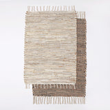 Leather and Jute Rug