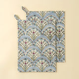 Sakura Block Print Tea Towels