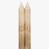 Gold Metallic Taper Candle Set