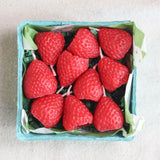 Strawberry Beeswax Birthday Candles - 10 Count