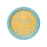 Golden and Dutch Blue Celestial Sunshine Dinner Plates - 8 Pack