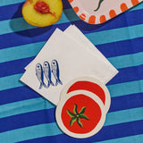 Tomato Coasters - Set of 4