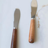 Walnut Wood Handle Cheese Knife