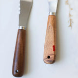 Walnut Wood Handle Cheese Knife