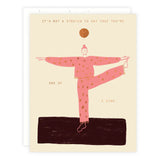 One of a Kind Yoga Lady Card