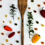 Long Olive Wood Spatula