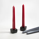 Beeswax Square Taper Candles in Bittersweet