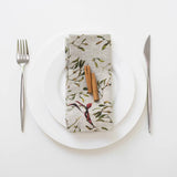 Mistletoe Linen Napkins - Set of 2