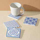 Mediterrenan Patterned Marble Tiles Coasters Set (Copy)