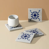 Andalusia Patterned Marble Tiles Coasters Set