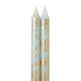 Gold Metallic Taper Candle Set