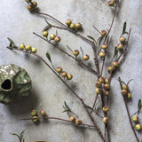 Faux Dappled Rosehip Branch