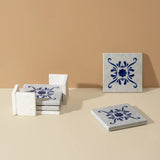 Andalusia Patterned Marble Tiles Coasters Set