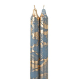 Gold Metallic Taper Candle Set