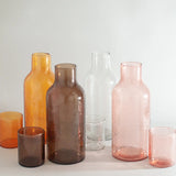 Handblown Hammered Glass Carafe