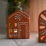 Vasanta Terracotta House Tealight Candle Holder