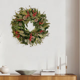 Snow Pinecone Holiday Wreath - 18"