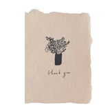 Thank You Bouquet On Rose Card