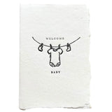 Welcome Baby Clothesline Card