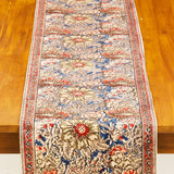 Kalamkari Table Runner in Rose + Navy