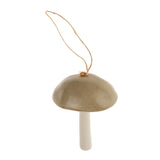 Ceramic Mushroom Ornament in Khaki