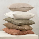 Lina Linen 20" Throw Pillow in Rooibos