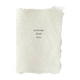 Welcome Little Love Card