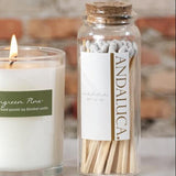 Glass Jar of 60 Wooden Matches