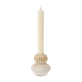 Poppy Cream Candlestick Holder