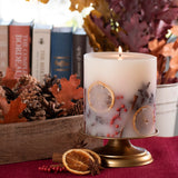 Holiday Memories Botanical Pillar Candle