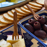 Olive Wood Mini Appetizer Fork - 2"