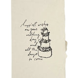 Happiest Wishes Wedding Cake Card