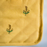 Embroidered Pot Holder in Yellow