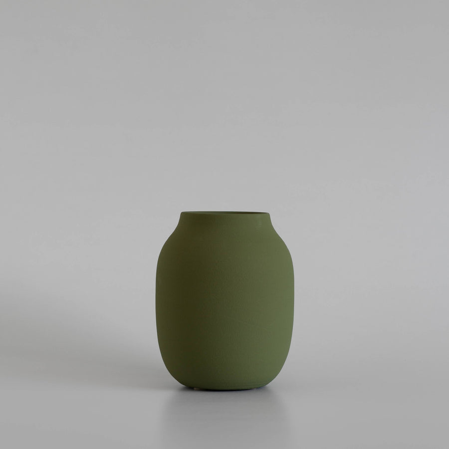 Earthenware Short Wide Mouth Vase (Colors Available)
