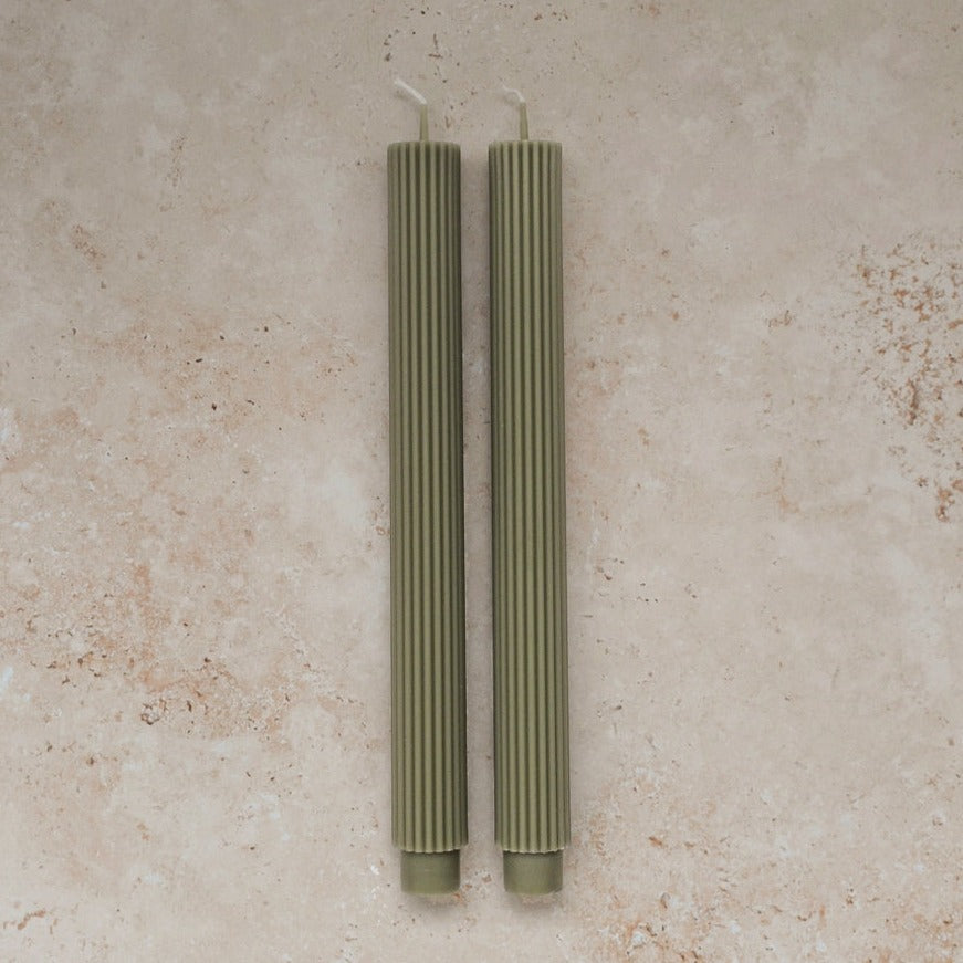 Roman Taper Candles (Multiple Scents + Colors Available)