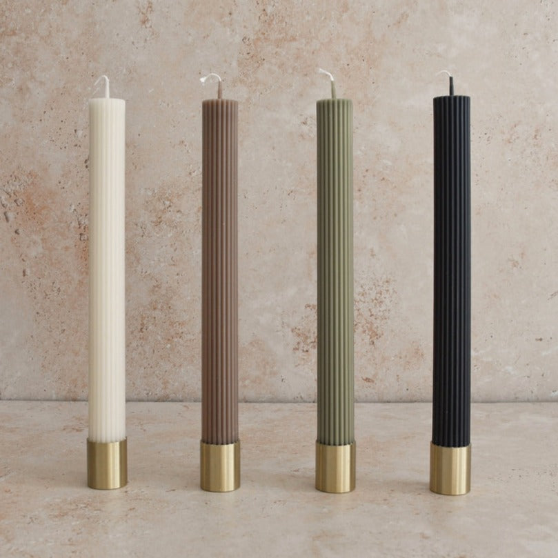 Roman Taper Candles (Multiple Scents + Colors Available)