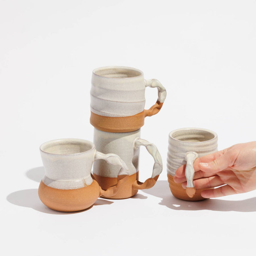 Glaze Dipped Handmade Mugs (Colors Available)