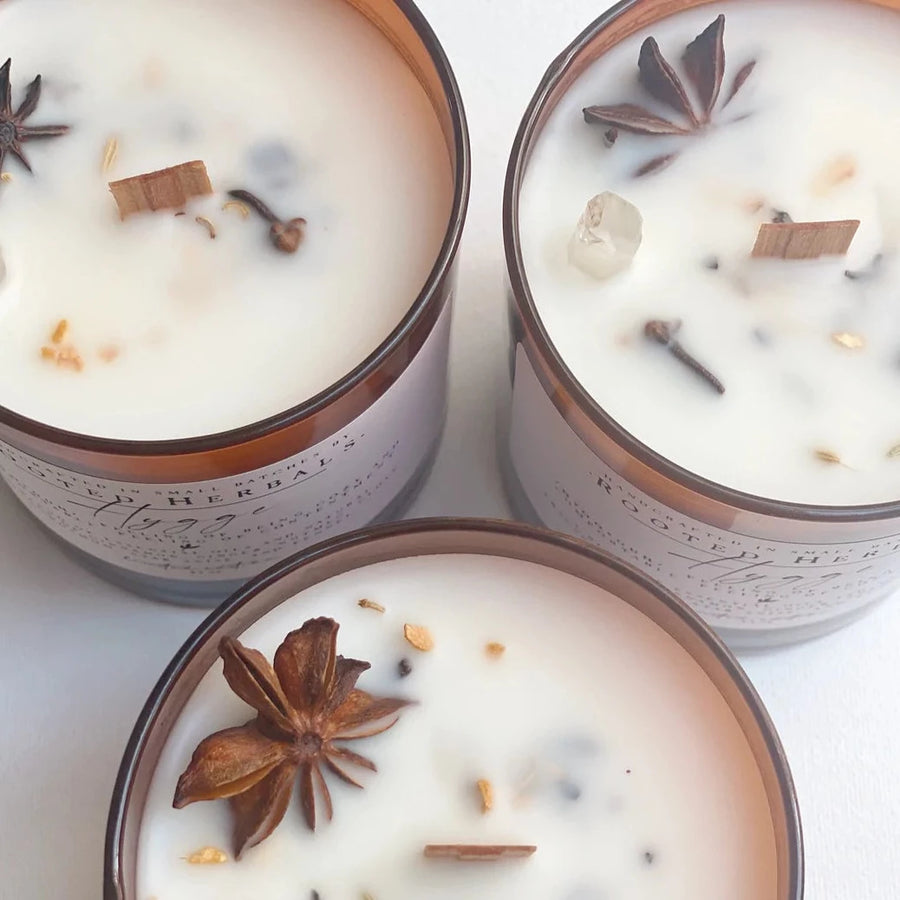 Rooted Herbals Fall Seasonal Candles (Multiple Scents Available)