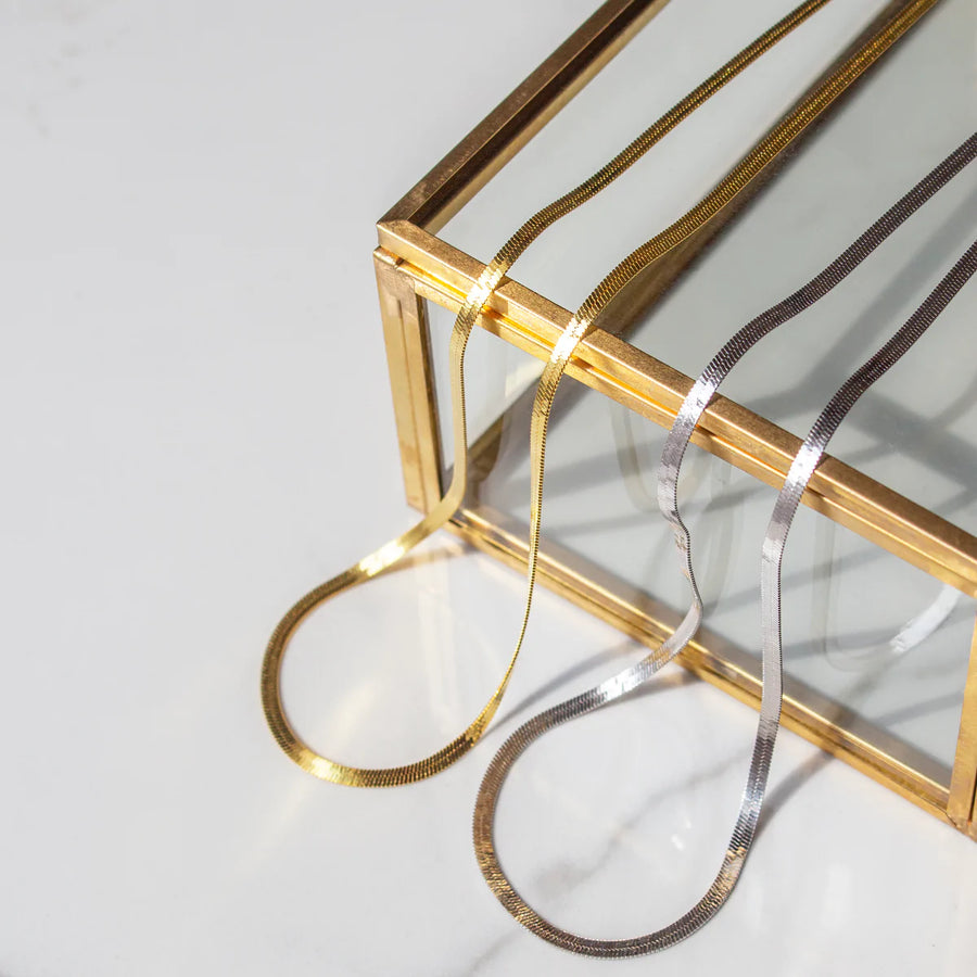 Isabella Herringbone Necklace