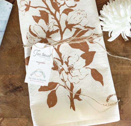 Botanical Tea Towels (Multiple Patterns Available)