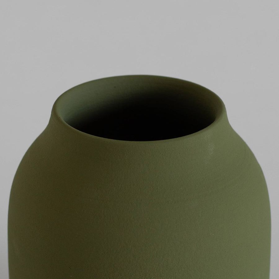 Earthenware Tall Wide Mouth Vase